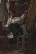Thomas Hovenden Self-Portrait of the Artist in His Studio oil painting artist